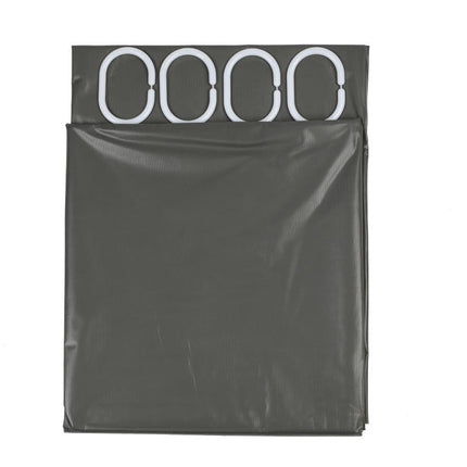 Benson Modern Douchegordijn - 180 x 200 cm - Grijs - Waterafstotend Polyester