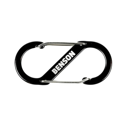 Benson Dubbele Karabijnhaak – 90 x 40 mm – S-Model – Zwart