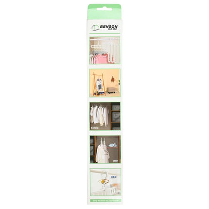 Benson Multifunctionele Kledinghangers - 9-in-1 - Ruimtebesparend - Wit