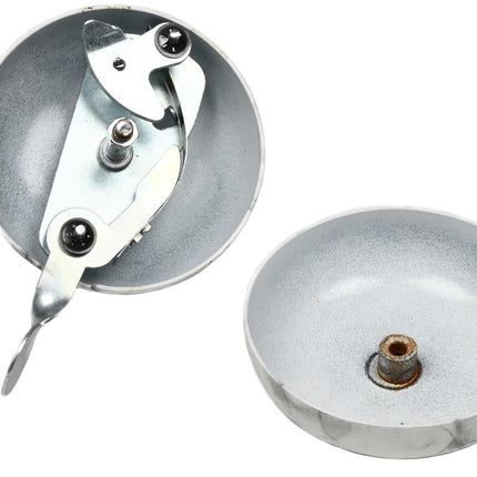 Benson Ding-Dong Fietsbel - Ø 80 mm - Marmerlook - Wit/Grijs