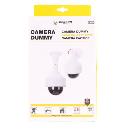 Benson Dummy Beveiligingscamera - Dome Model - Knipperende LED - Binnen & Buiten