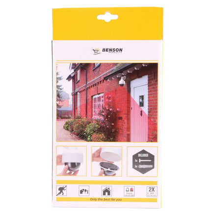 Benson Dummy Beveiligingscamera - Dome Model - Knipperende LED - Binnen & Buiten