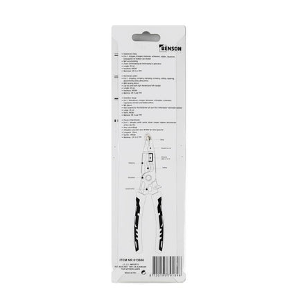 Benson Multifunctionele Elektricienstang - 3-in-1 - 20 cm - Cr-V Staal