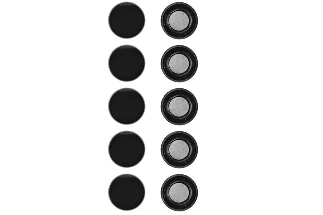 Benson Magneten Zwart - 10 Stuks - Ø 30 mm - 0.6 kg Draagkracht