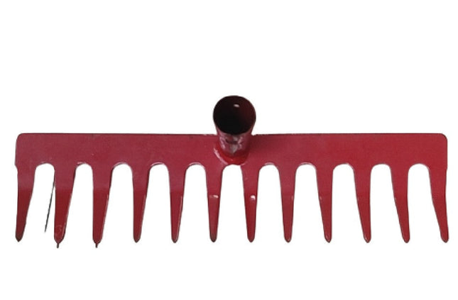 Benson Metaalhark - 12-Tands - 30 cm - Rood - Excl. Steel