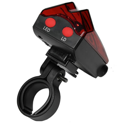 Benson Fietsachterlicht - 5 LED's - Laserstralen - Veiligheidszone - Spatwaterdicht
