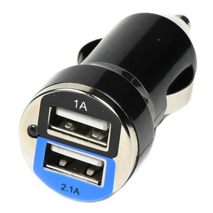 Benson Compacte Autolader – 2 USB-Poorten – 2.1A – 12/24V – Zwart
