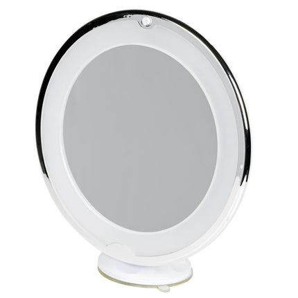 Benson Make-up Spiegel – Met Zuignap & 21 LED – 5x Vergroting – Wit