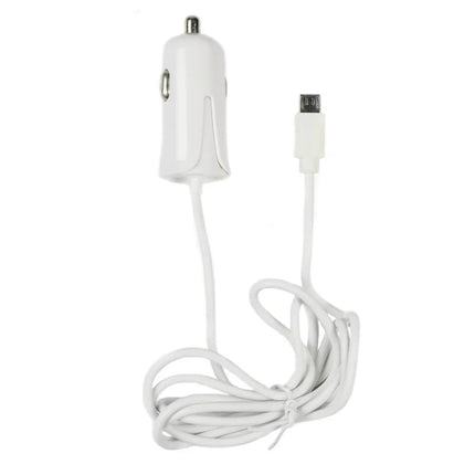 Benson Autolader met Micro USB-kabel – 1.2 Meter – 1A – 12/24V – Wit