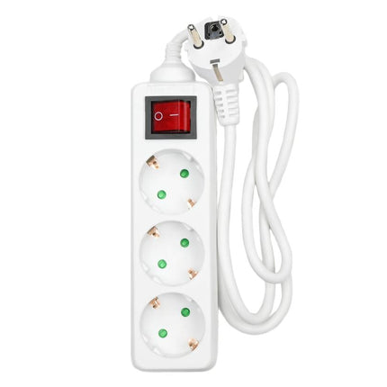 Benson Stekkerdoos met Schakelaar – 3-voudig – 1 meter – Wit