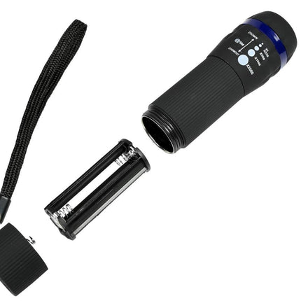Hofftech Tactical LED Zaklamp – 1W – 2000x Zoomfunctie – 50 Lumen – Compact & Robuust