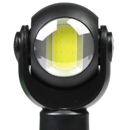 Hofftech Zaklamp met Draaikop – LED + COB – 3 Watt – 200 Lumen – Aluminium