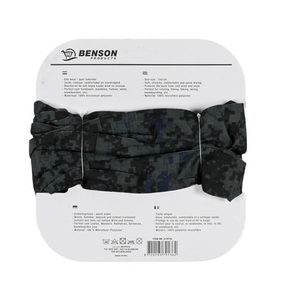 Benson Multifunctionele Nekwarmer – Microvezel – 24 x 42 cm – Sneldrogend