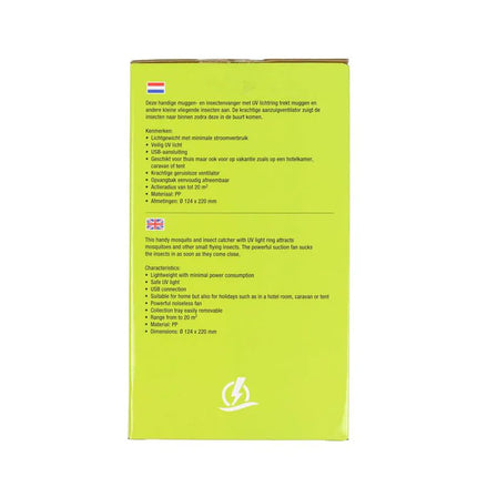 Benson Muggen- en Insectenvanger – 1.2W UV-Lichtring – USB – 20 m²