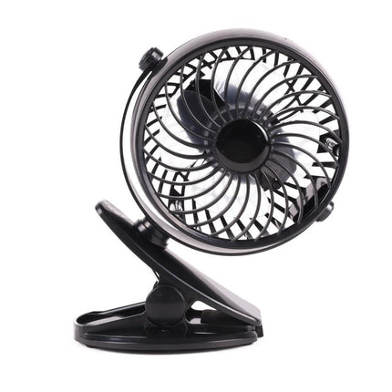 Benson Draagbare Ventilator met Clip - Oplaadbaar - Zwart - 3 Snelheden