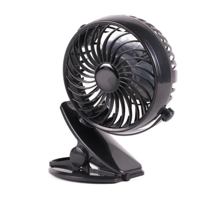 Benson Draagbare Ventilator met Clip - Oplaadbaar - Zwart - 3 Snelheden