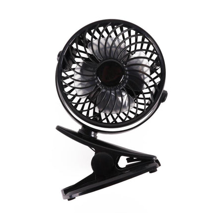 Benson Draagbare Ventilator met Clip - Oplaadbaar - Zwart - 3 Snelheden