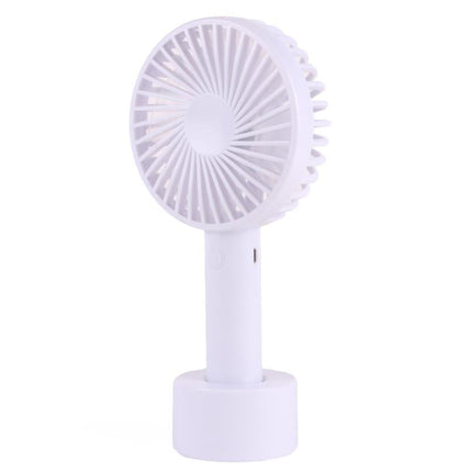 Benson Oplaadbare Handventilator - 3 Snelheden - Inclusief Bureauhouder - Wit