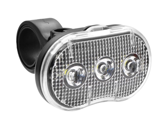 Benson LED Fietskoplamp - Waterbestendig - 3 Functies - Wit - Incl. Batterijen