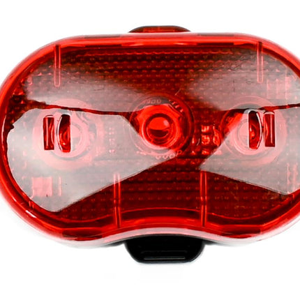 Benson LED Fietslamp Achterlicht - 3 LED's - Rood - Inclusief AAA-batterijen