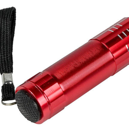 Hofftech Compacte LED Zaklamp – 9 LED's – Aluminium – Lichtgewicht – 8 cm