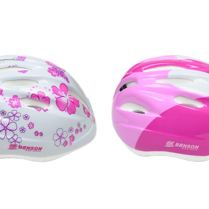 Benson Kinderfietshelm Meisjes - Maat S (48-52 cm) - Verstelbaar - Ventilatie - Mix