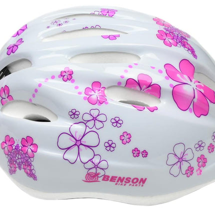 Benson Kinderfietshelm Meisjes - Maat S (48-52 cm) - Verstelbaar - Ventilatie - Mix