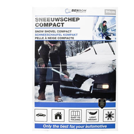 Benson Compacte Sneeuwschep – 94 cm – Demontabel – Ideaal voor de Auto