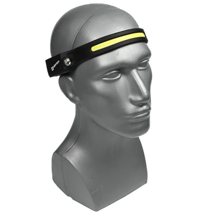 Hofftech Silicone Hoofdlamp - 3W LED + COB - Oplaadbaar - PIR Sensor