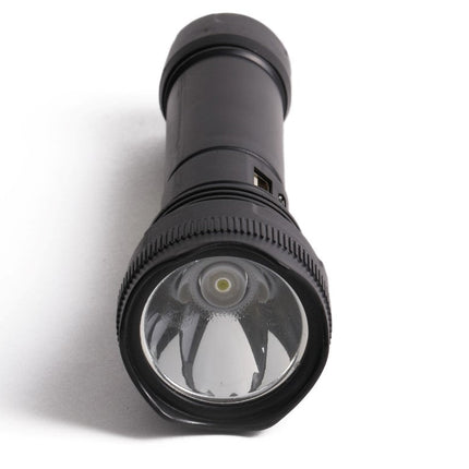 Hofftech 2-in-1 LED & COB Zaklamp – 1W + 3W – Oplaadbaar – Zwart