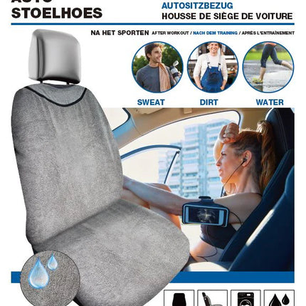 Benson Waterabsorberende Autostoelhoes – Ideaal na het Sporten – Universeel – Wasbaar