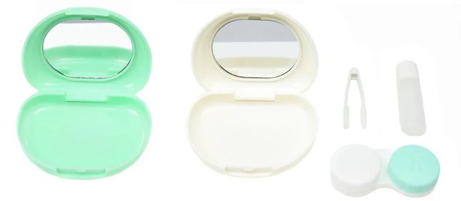 Benson Contactlenshouder Reisset - Met Spiegel, Pincet & Flesje