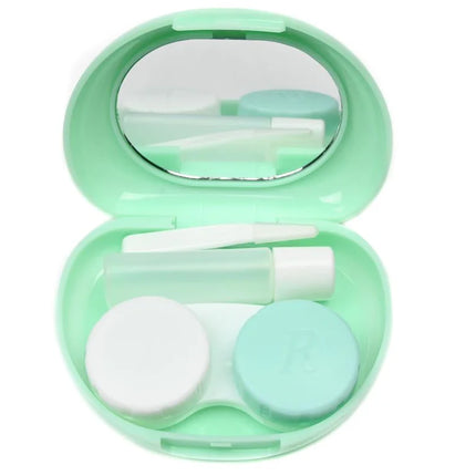 Benson Contactlenshouder Reisset - Met Spiegel, Pincet & Flesje