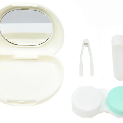 Benson Contactlenshouder Reisset - Met Spiegel, Pincet & Flesje