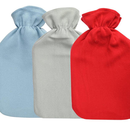 Benson Warmwaterkruik met Fleece Hoes – 2 Liter – Diverse Kleuren