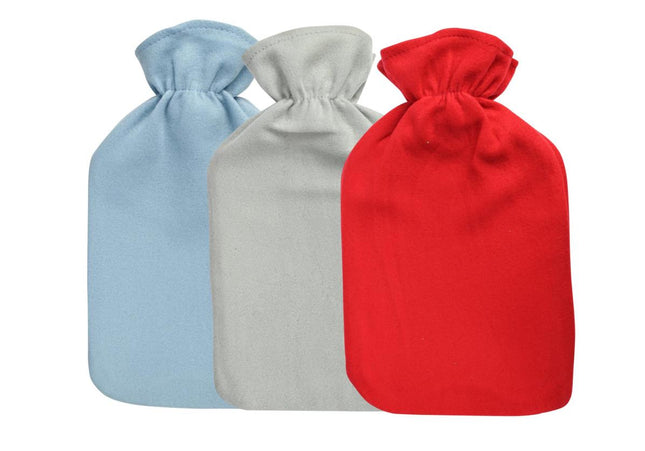 Benson Warmwaterkruik met Fleece Hoes – 2 Liter – Diverse Kleuren