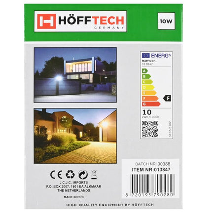 Hofftech Ultra-Flat LED Straler - 10W - Met Bewegingssensor
