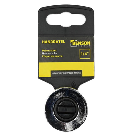 Benson Handratel 1/4" - Ultra Compact - Omkeerbaar - Voor Precisiewerk