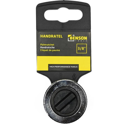 Benson Handratel 3/8" - Compact & Omkeerbaar - Ideaal voor Krappe Ruimtes