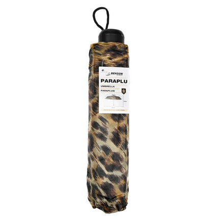 Benson Mini Paraplu - Luipaardprint - Ø 90 cm - Compact & Trendy