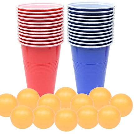 Benson Bier Pong Set - 48-Delig - Inclusief Bekers en Balletjes