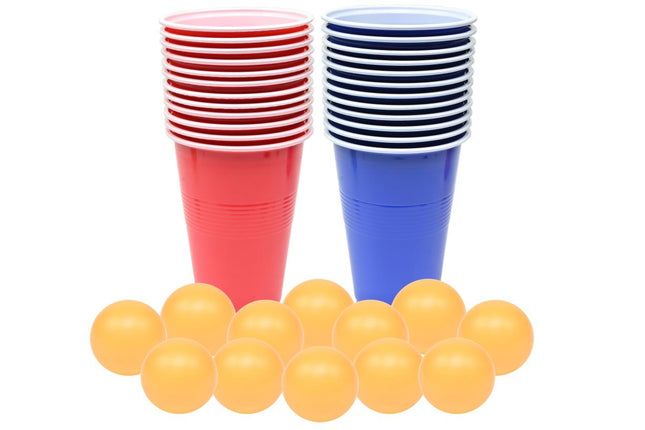 Benson Bier Pong Set - 48-Delig - Inclusief Bekers en Balletjes