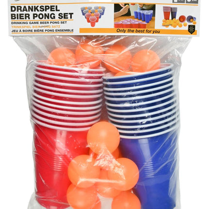 Benson Bier Pong Set - 48-Delig - Inclusief Bekers en Balletjes