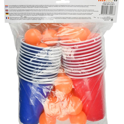 Benson Bier Pong Set - 48-Delig - Inclusief Bekers en Balletjes