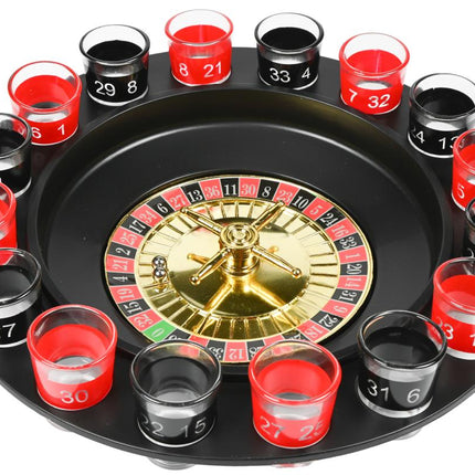 Benson Roulette Drankspel - 16 Shotglazen - Casino Sfeer