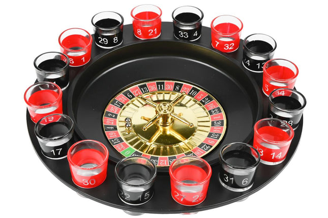 Benson Roulette Drankspel - 16 Shotglazen - Casino Sfeer