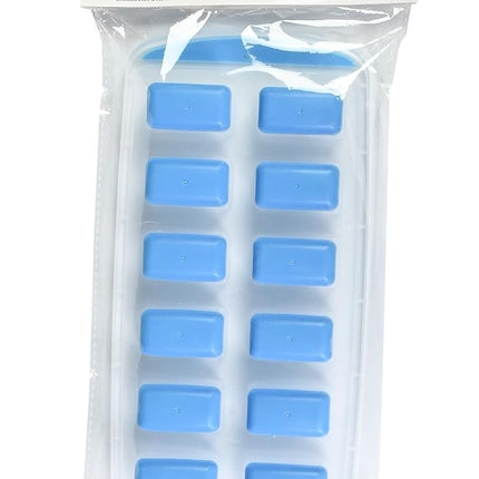 Benson Flexibele Ijsblokjesvorm - 12 Blokjes - Siliconen Bodem - Blauw