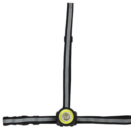 Benson COB LED Veiligheidsvest - Reflecterend - 3 Lichtstanden - Geel