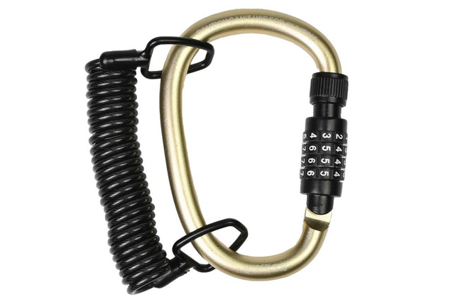 Stahlex Kabel-Karabijn Cijferslot - 1800 mm - Zwart - Universeel