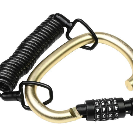 Stahlex Kabel-Karabijn Cijferslot - 1800 mm - Zwart - Universeel